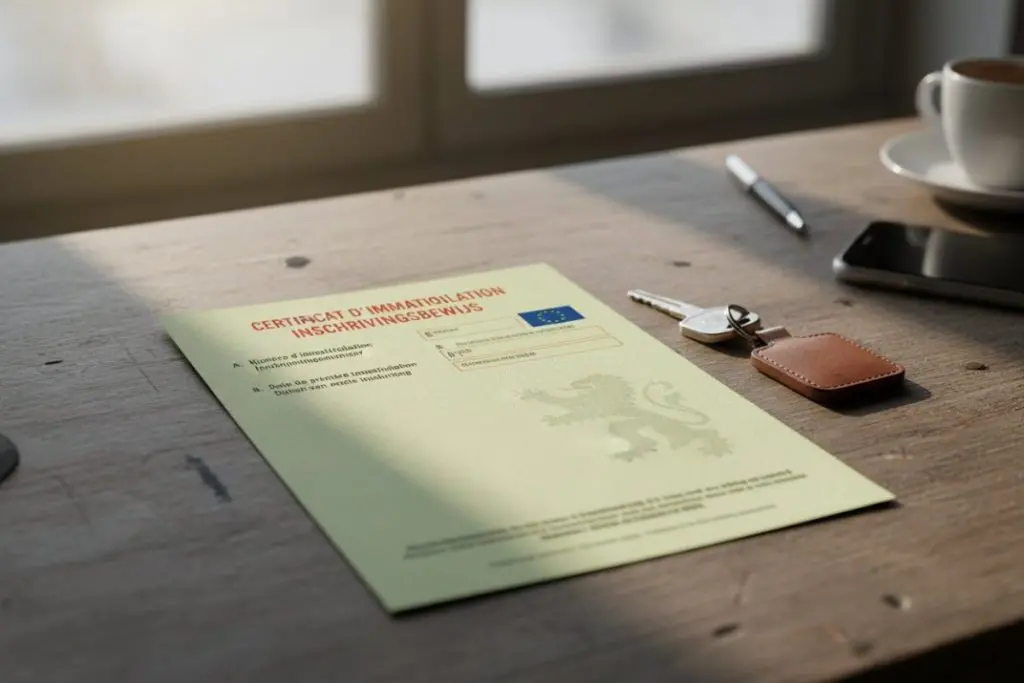 Carte grise belge : immatriculer un véhicule en France